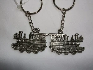 New One Russ Berrie Pewter Steam Train Keyring - Picture 1 of 1