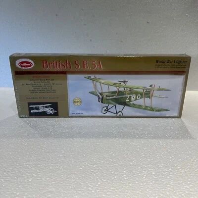 GUILLOWS 202 BRITISH S. E. 5A BALSA FLYING MODEL KIT-NIB-1:12 SCALE - Image 1 of 4