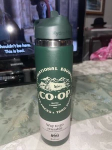 Hydro Flask 24 oz. Wide Mouth With Straw Lid REI Co-op Water Bottle NWT NEW Sage - Bild 1 von 8
