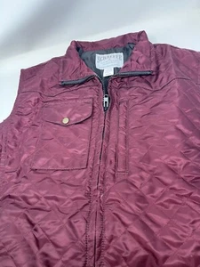Schaefer Quilted Vest Burgundy Size 2XL NEW - Picture 1 of 14