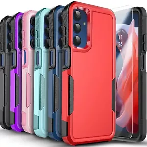 Custodia telefono antiurto doppio strato + vetro temperato per Samsung Galaxy A35 5G - Foto 1 di 56
