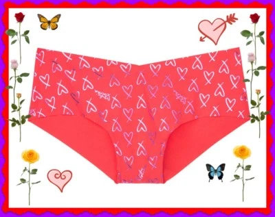 Braguita Hiphugger L Rojo Púrpura Corazón SHINE NO SHOW Sin Costuras Victorias Secret  Foto 1 de 4