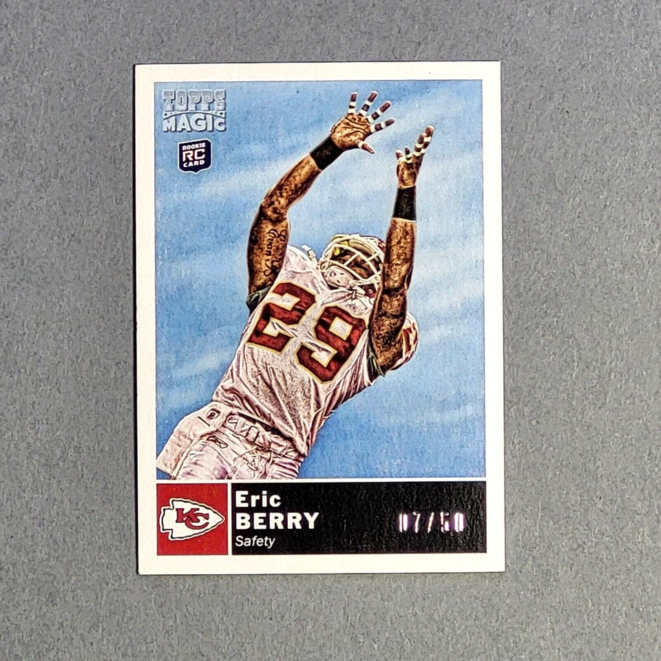 2010 Topps Magic Mini Pigskin 50 #17 Eric Berry SSP #d/50 Rookie RC Chiefs - Imagem 1 de 1