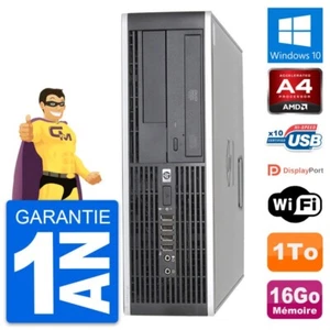 PC HP 6305 Pro SFF AMD A4-5300B RAM 16Go Disque Dur 1To Windows 10 Wifi - Imagen 1 de 7