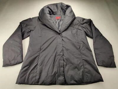 Chaqueta acolchada de manga larga Cole Haan para mujer XL negra con cremallera completa Foto 1 de 4