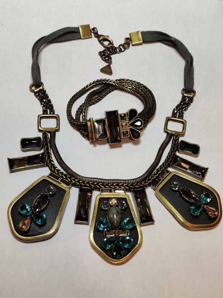 Silpada K&R Collection "Blue Streak" Necklace & Bracelet Set Fabulous - Image 1 of 4