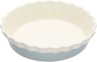 Round Pie Dish Ceramic Fluted Classic 26cm Kitchencraft 