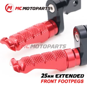 For Honda CBR650F 2014-2018 25MM Lowering Rider Front CNC Billet Foot Pegs - Picture 1 of 11