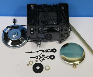 RHYTHM Chiming Battery Clock Movement W/ PENDULUM 10 Melody Tubular Bell Chime - Picture 1 of 3