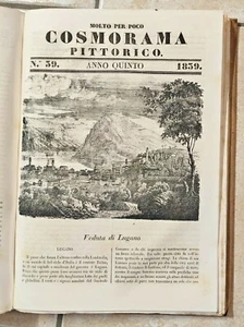 COSMORAMA PITTORICO 1839 VEDUTA LUGANO - Imagen 1 de 1