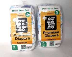 Hello Bello Lot of 2 Trial Pack Diapers 5 Pack Size 27+ lbs travel pack 10 total - Picture 1 of 6