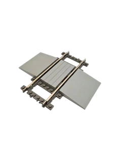 Lego® TRAIN Tracks 9V Railway Level Crossing Track Rail GREY - Picture 1 of 1