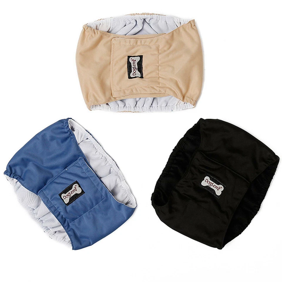Hundewindeln für Rüden, waschbar, wiederverwendbar, starke Wasseraufnahme, - Bild 1 von 1