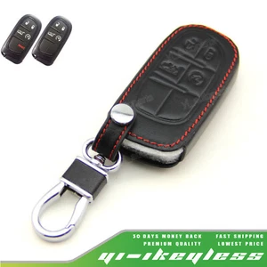 Funda protectora de cuero para Jeep Grand Cherokee llave inteligente remota 4 botones 3 5 GQ4-54T - Imagen 1 de 7