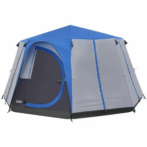Coleman Cortes Octagon 8 Zelt Familienzelt Rundzelt Oktagon 8 Personen NEU Blau - Bild 1 von 7