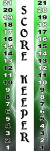 Green lightning Cornhole Game Score Keeper vinyl graphic decal - Picture 1 of 1