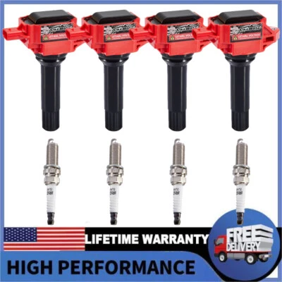 Juego de 4 bobinas de encendido UF724 y bujías de iridio para Subaru Forester Impreza Foto 1 de 4