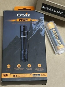Fenix PD35R Flashlight & Extra ARB-L18-3400 Battery - Picture 1 of 4