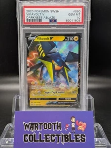 PSA 10 GEM MINT Vikavolt V 060/189 Darkness Ablaze Ultra Rare Holo Pokémon 2020 - Picture 1 of 1