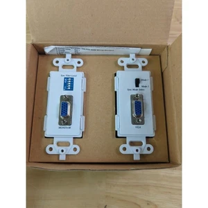 QVS VB-C5WP VGA/RGB Pro Video Over CAT5e Extender Decora Wall Plate 100m/330ft - Picture 1 of 2