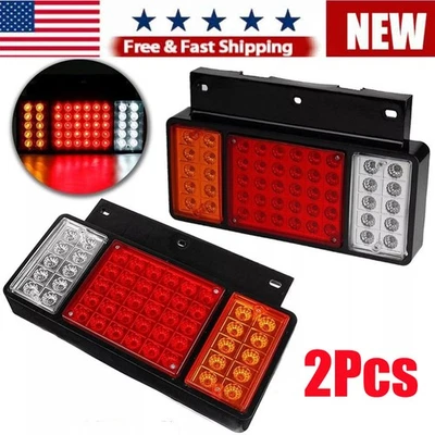 For GMC for Isuzu Elf Truck NPR NQR NRR NKR NHR 84-up 12V 50 LED Rear Tail Light - Image 1 of 4
