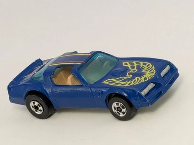 Vintage 1977 Hot Wheels Blackwall Hot Bird Rare Blue Pontiac Firebird Hong Kong - Image 1 of 4