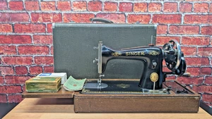 Vintage Singer 15K RAF Hand Crank Sewing Machine Heavy Duty Leather Sail Fabric - Picture 1 of 22