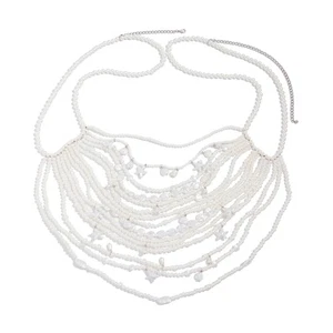 Unique Chest Chain Women Elegant Body Jewelry with Adjustable Waist Chain - Picture 1 of 8