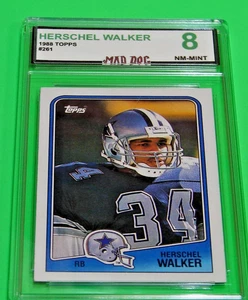 HERSCHEL WALKER***1988 TOPPS--#261---MINT 8***EAGLES*COWBOYS--MAD Dog GRADED - Bild 1 von 1