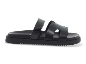 Sandalia plana Steve Madden MISSILE N de piel negro - Zapatos Mujer - Imagen 1 de 5