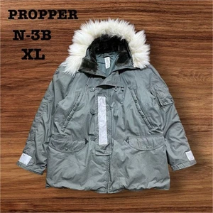 Chaqueta de Vuelo PROPPER US Army N-3B XL Verde Salvia Clima Frío Abrigo Militar - Imagen 1 de 9
