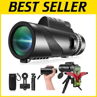 High Definition Monocular with 80x Magnification - Perfect for Camping & Hiking - Image 1 of 4