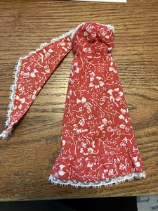 Barbie Doll Best Buy Fashion #9619 Red strapless floral dress with shawl scarf - Picture 1 of 3