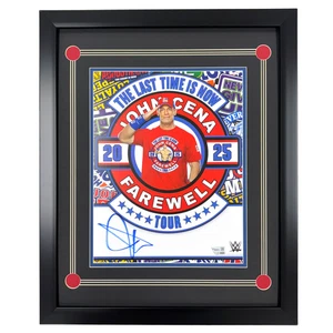 John Cena Autographed 2025 Farewell Tour 11x14 Photo Framed Fanatics WWE Signed - Picture 1 of 5