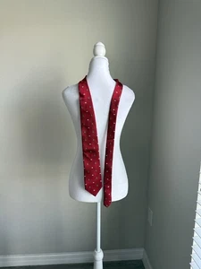 Brooks Brothers Mens Tie Red Christmas Ornaments Holiday Themed Pattern All over - Picture 1 of 5