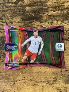 2020 Select UEFA Euro Preview Mezzanine Die-Cut Pink Prizm /99 Simon Kjaer #137 - Bild 1 von 2