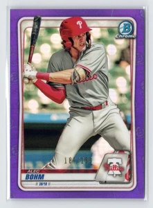 2020 Bowman Chrome - #BCP-29 Alec Bohm - Purple Refractor /250 - Bild 1 von 2