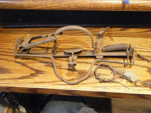 RARE VICTOR DOUBLE SHOT STEEL GREAT CONDITION + WISCONSIN TRAP TAG - Picture 1 of 5