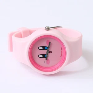 Nintendo / HAL Licensed Silicone Pink PUPUPU Kirby Wrist Watch Japan Gachapon - Picture 1 of 7