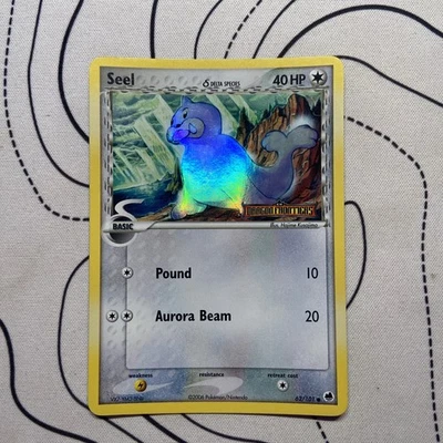 Pokémon TCG Seel (Delta Species) EX Dragon Frontiers 62/101 Reverse Holo Common - Image 1 of 4