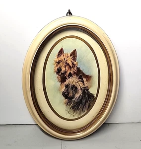 Vintage Arthur Wardle Cairn Terrier Druck gerahmt 40er Jahre - Bild 1 von 2