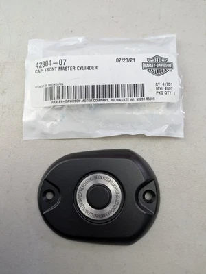 Tapa de cilindro maestro de freno delantero genuino 07-20 Harley-Davidson Sportster 42804-07 Foto 1 de 4