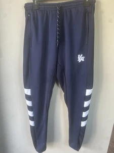 Pantalones de chándal Young LA para hombre M azul marino blanco a rayas gimnasio correr atlético - Imagen 1 de 11