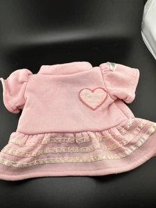 Cabbage Patch Kids PINK HEART Shirt Dress Vtg 1983 Original Fleece CPK - Picture 1 of 12