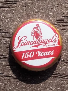 Tapa de botella de cerveza Crown Jacob Leinenkugel Brewing Company 150 años WI Brewery - Imagen 1 de 2