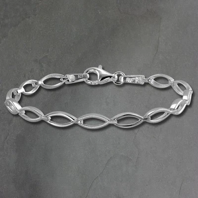 SilberDream Armband Damen Oval 925er Sterling Silber 18,7cm Armschmuck SDA455J - Bild 1 von 4