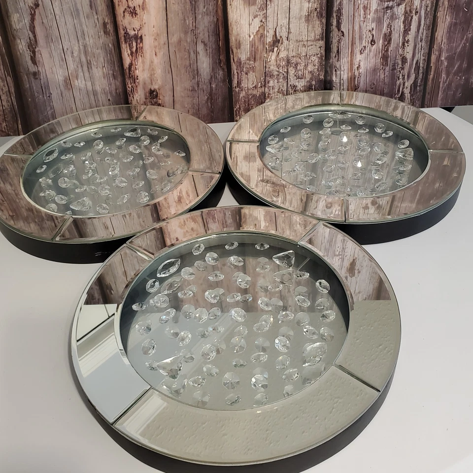 Lot 3 Howard Elliott Collection Crystal Accented Mirrors Pictures 2016  - Изображение 1 из 4