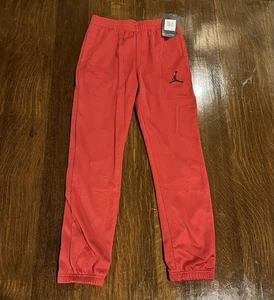 Nike Jordan Boys Dri-Fit Pants Gym Red Size L Large Jumpman Logo NWT $50 - Picture 1 of 7