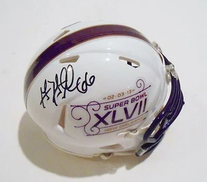 Gino Gradkowski Signed Super Bowl XLVII Mini Helmet w/COA Baltimore Ravens 47 - Picture 1 of 1