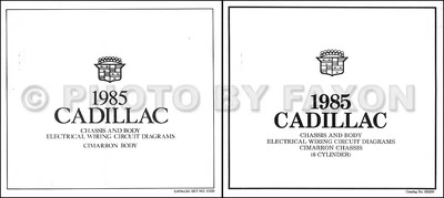 1985 Cadillac Cimarron 6 Cilindro Diagramma Cablaggi Colore Elettrico Schematico - Immagine 1 di 2